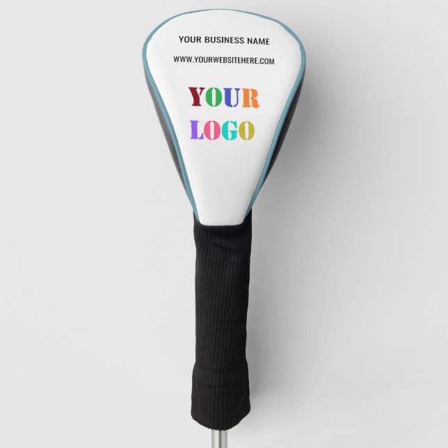 Branded Your Logo and Custom Text Golf Head Cover (Front)