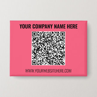 Branded Your QR Code and Text Promotional Button