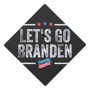 branden conservative, flag funny anti biden t-shir graduation cap topper