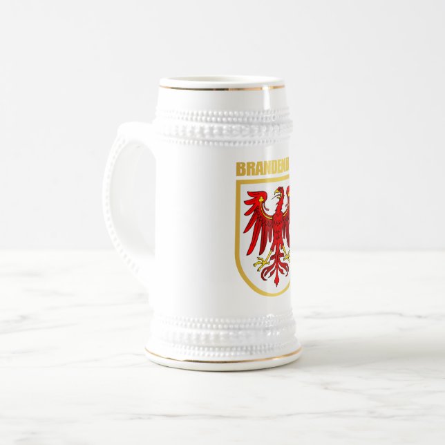 Brandenburg COA Beer Stein (Front Left)