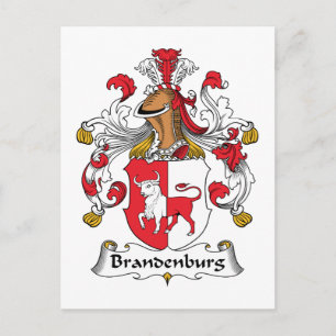 Brandenburg Family Crest Postcard