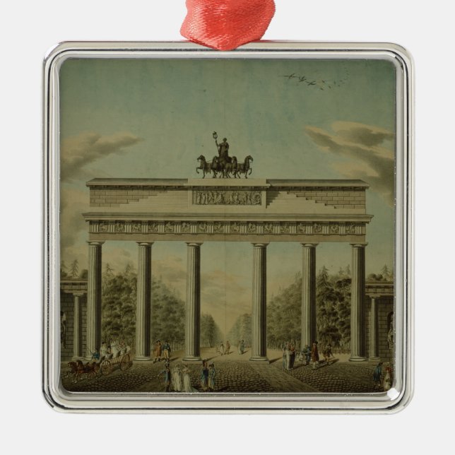 Brandenburg Gate, 1812 Metal Ornament (Front)