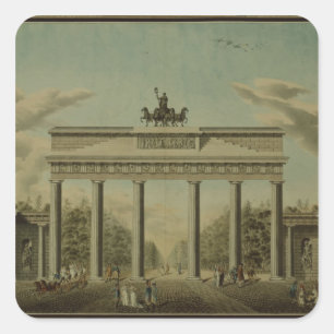 Brandenburg Gate, 1812 Square Sticker