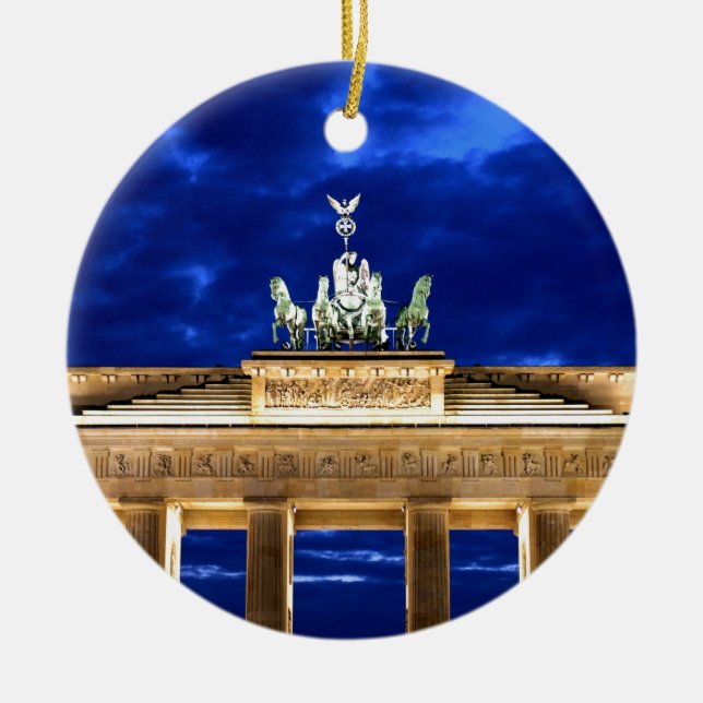 Brandenburg Gate, Berlin Ceramic Ornament (Front)