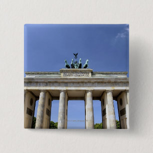 Brandenburg Gate, Berlin, Germany 2 Inch Square Button