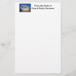 Brandenburg Gate, Berlin, Germany Stationery