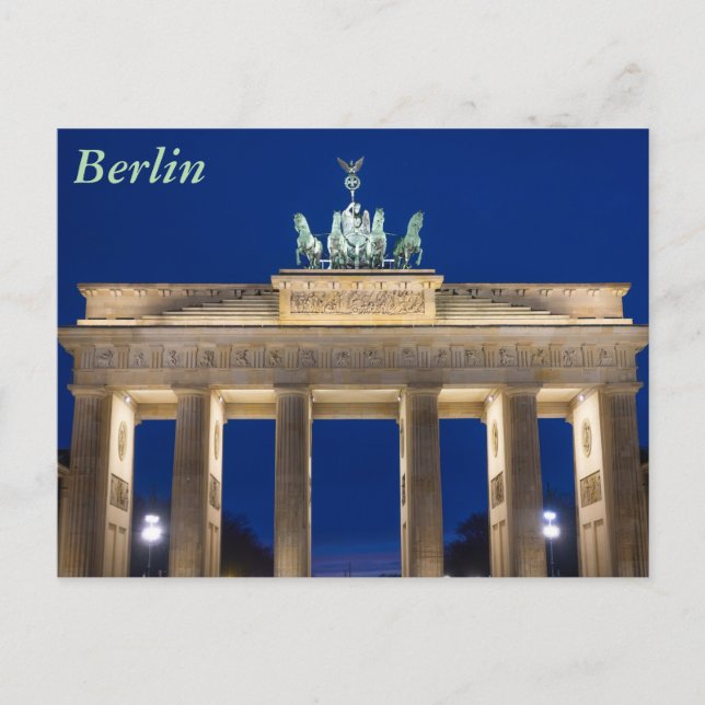 Brandenburg Gate, Berlin Postcard (Front)