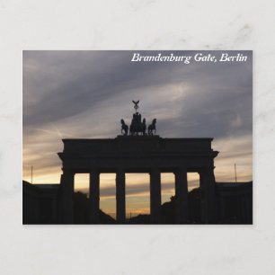 Brandenburg Gate, Berlin Postcard