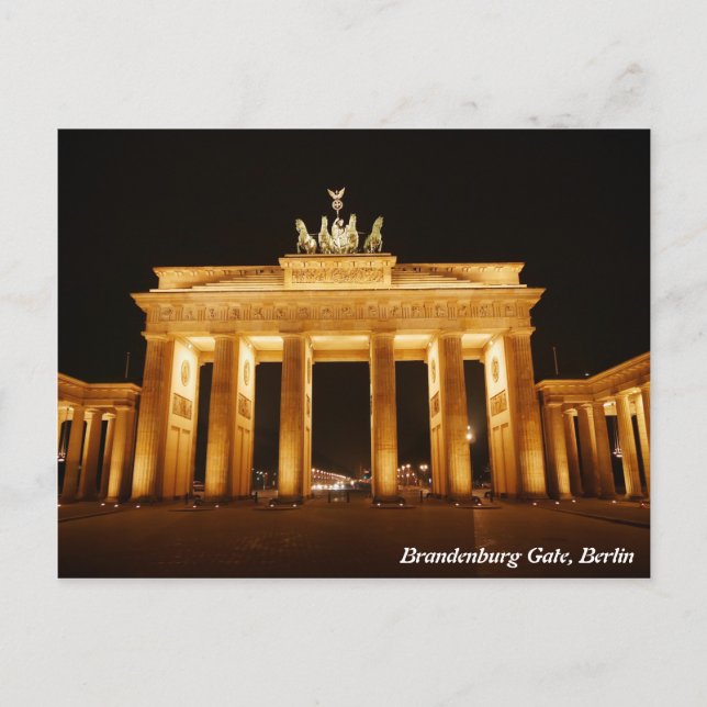 Brandenburg Gate, Berlin Postcard (Front)