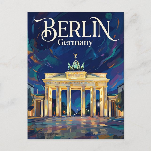 Brandenburg Gate Germany Postcard (Front)