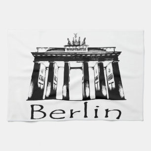 Brandenburg Gate in Berlin Kitchen Towel