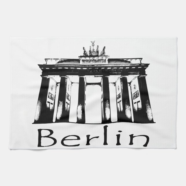 Brandenburg Gate in Berlin Kitchen Towel (Horizontal)