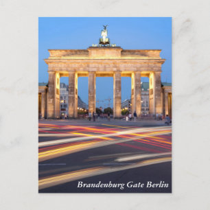 Brandenburg Gate in Berlin Postcard