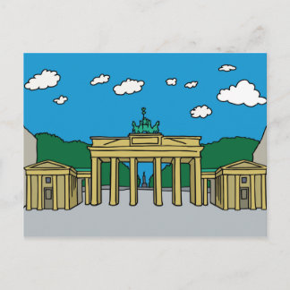Brandenburg Gate in Berlin Postcard