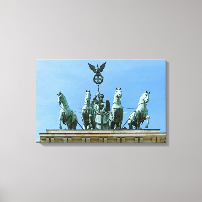 Brandenburg Gate Quadriga Berlin Canvas Print (Front)