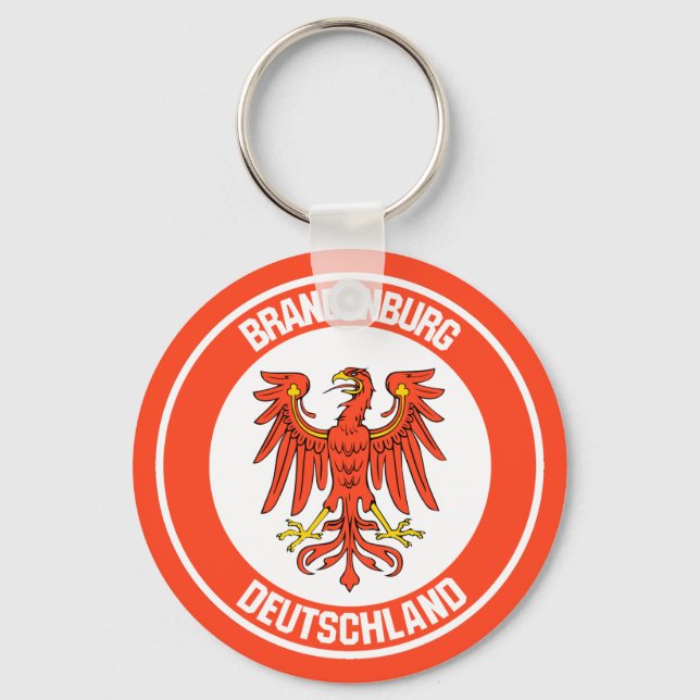 Brandenburg Round Emblem Keychain (Front)