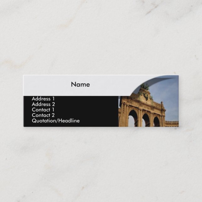 Brandenburger Gate Profile Card (Front)