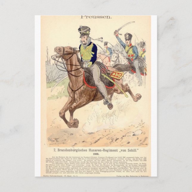Brandenburger Hussar Postcard (Front)