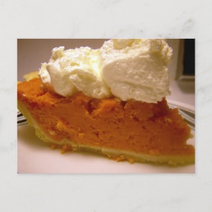 Brandied sweet potato pie postcard