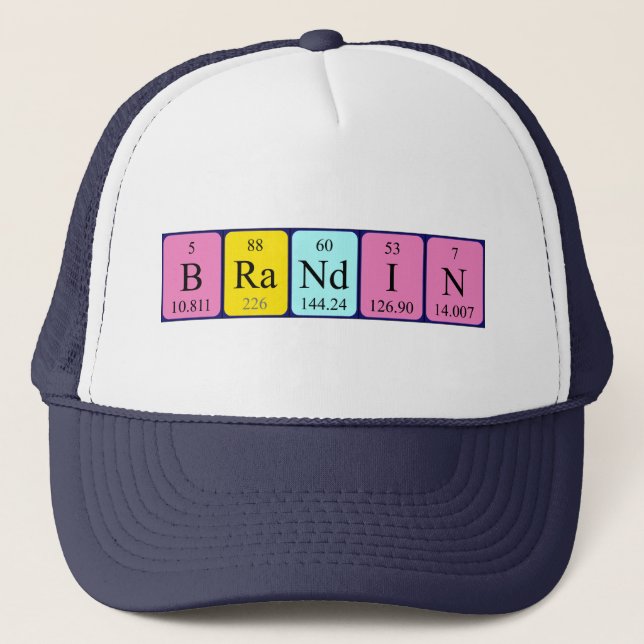 Brandin periodic table name hat (Front)