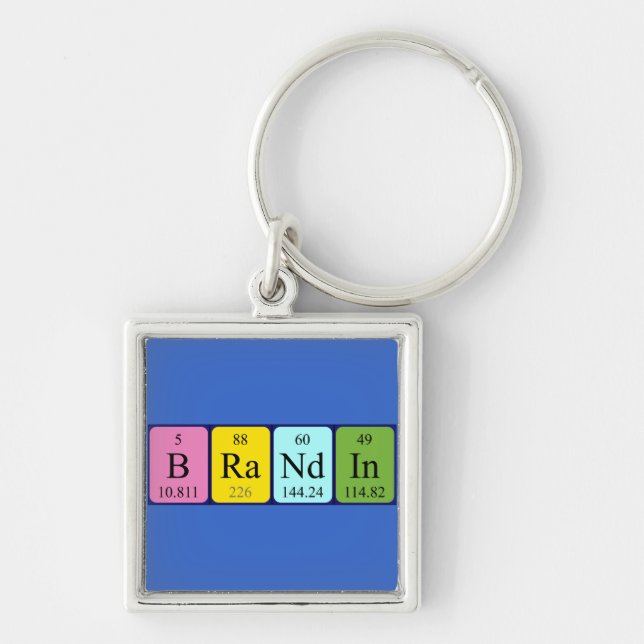 Brandin periodic table name keyring (Front)