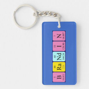 Brandin periodic table name keyring