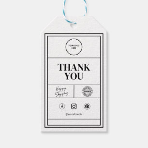 Branding Customizable Logo Thank You Gift Tag