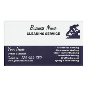 Branding For Pressure Washing Cleaning Business Name Tag