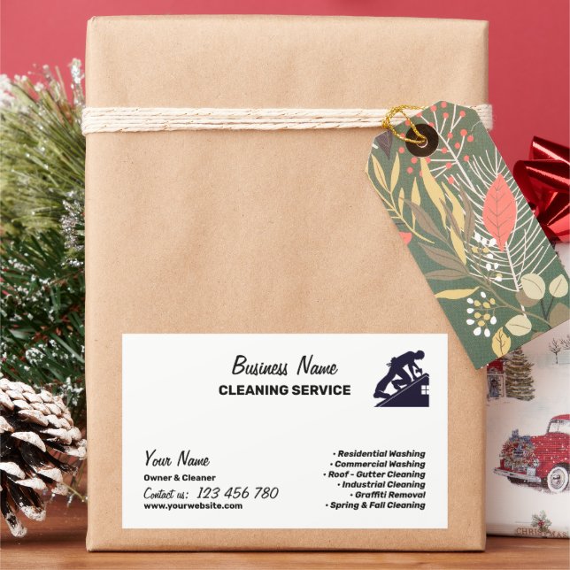 Branding For Pressure Washing Cleaning Business Sticker (Holiday)