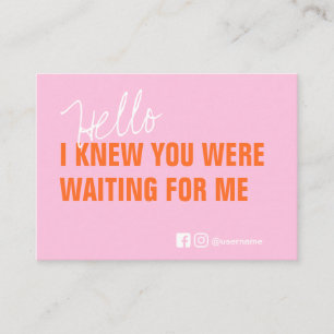 Branding Thank You Small Business Packing Business Card