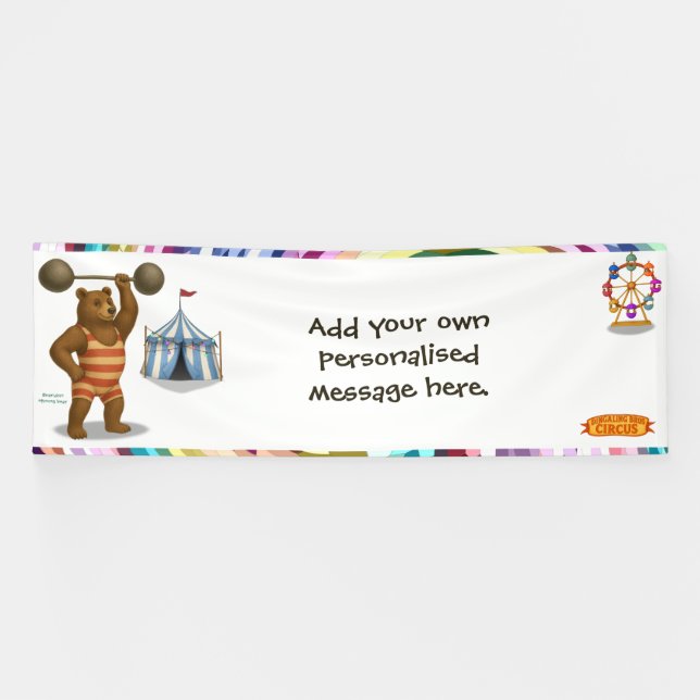 Brandon, circus strong bear banner (Horizontal)