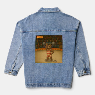 Brandon, circus strong-bear denim jacket