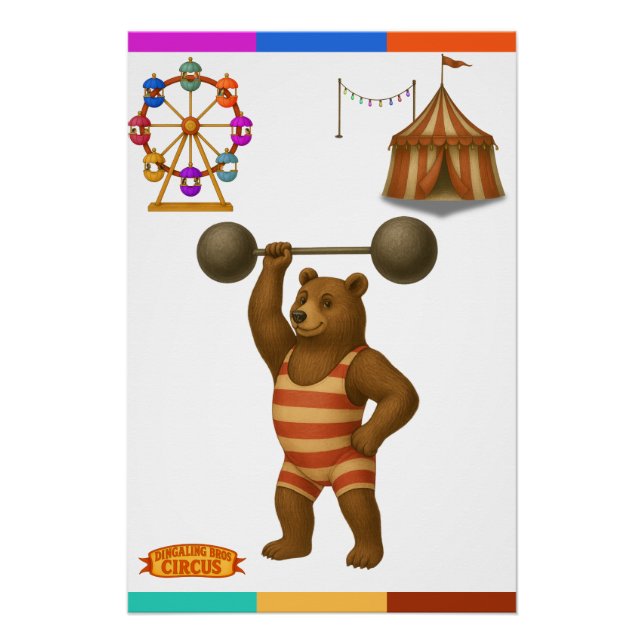 Brandon, circus strong-bear poster (Front)
