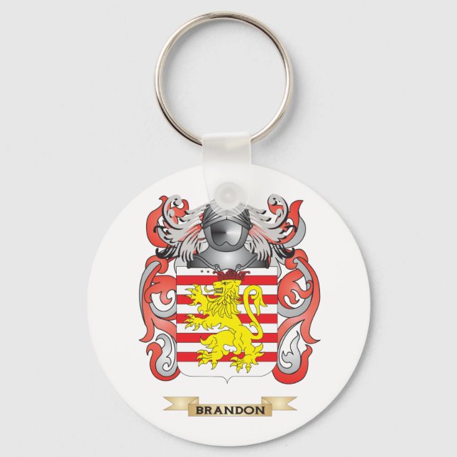 Brandon Coat of Arms (Family Crest) Keychain (Front)