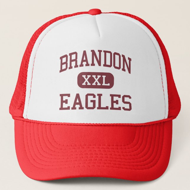 Brandon - Eagles - High School - Brandon Florida Trucker Hat (Front)