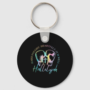 Brandon Hard Fought Hallelujah Praise Jesus Keychain