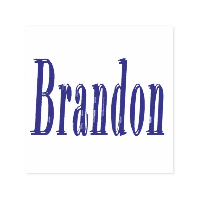 Brandon Name Logo, Self-inking Stamp (Design)