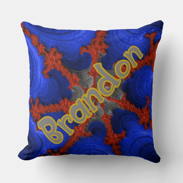 Brandon on Ruby Sapphire  Throw Pillow (Front)