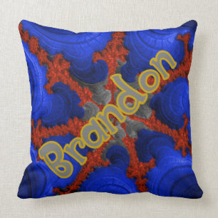Brandon on Ruby Sapphire Throw Pillow