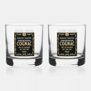 Brandy Lover Quinquagenarian Birthday Whiskey Glass