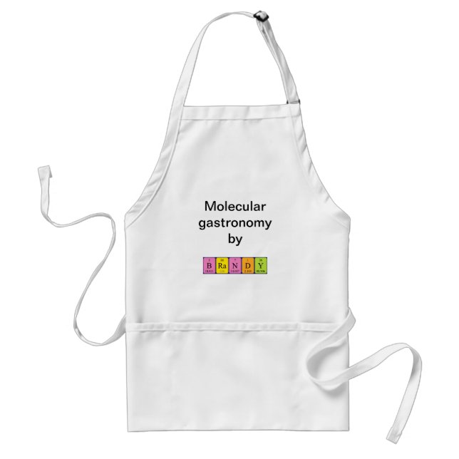 Brandy periodic table name apron (Front)