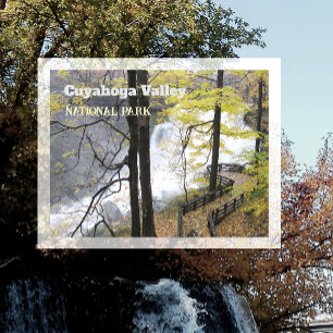 Brandywine Falls, Autumn Cuyahoga Valley NP Postcard