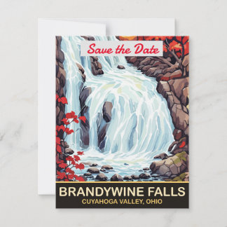 Brandywine Falls, Cuyahoga Valley, Ohio, Save The Date