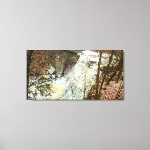 Brandywine Falls in Winter, Ohio Canvas Print