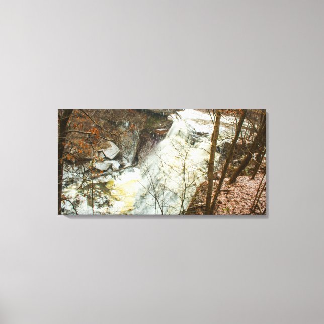 Brandywine Falls in Winter, Ohio Canvas Print (Front)