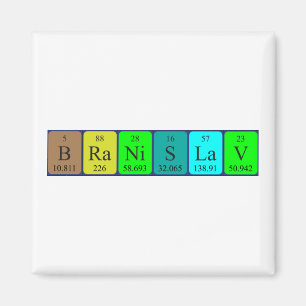 Branislav periodic table name magnet