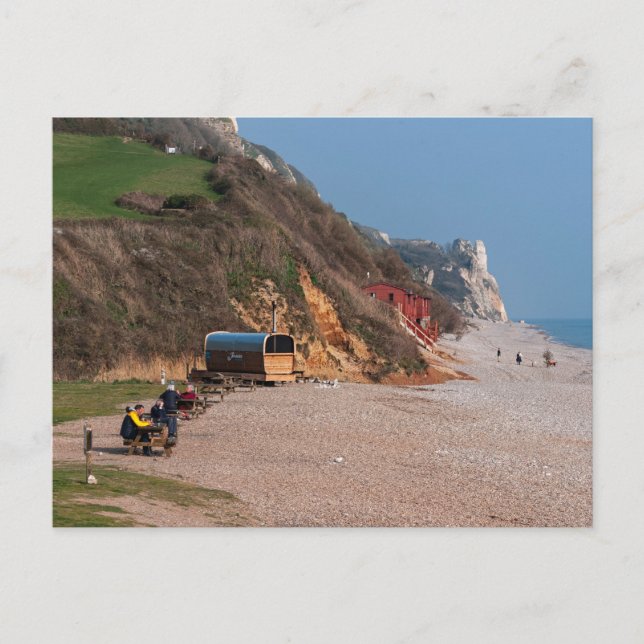Branscombe Beach in Early Spring Postcard (Front)