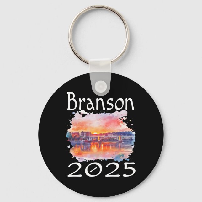 Branson 2025 Matching Family Vacation Group Getawa Keychain (Front)