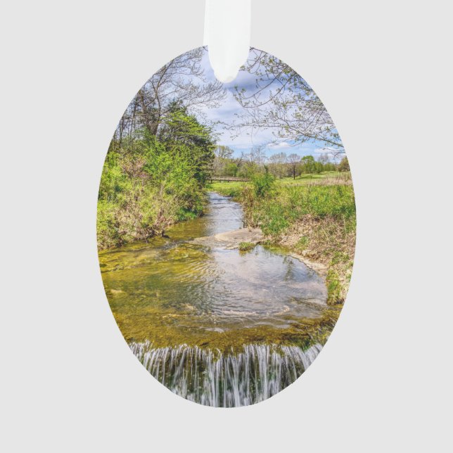 Branson Fall Creek Stream Ornament (Back)