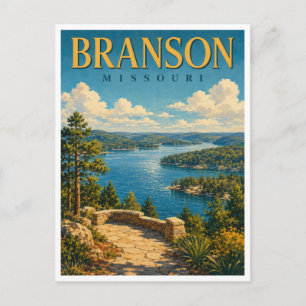 Branson Missouri Table Rock GeoSaga Postcard